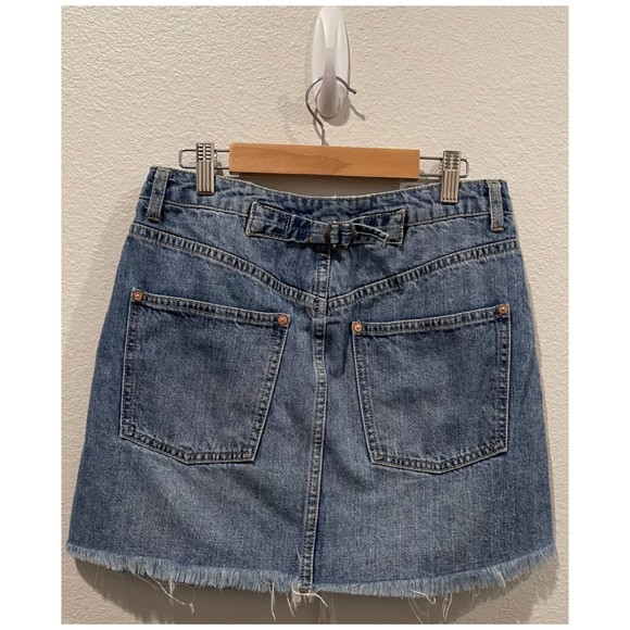 WE THE FREE Distressed A-Line Mini Skirt - Picture 5 of 5